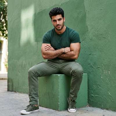 Elevate your feed with this stunning emerald vision. Who says green isn’t the new gold? #street