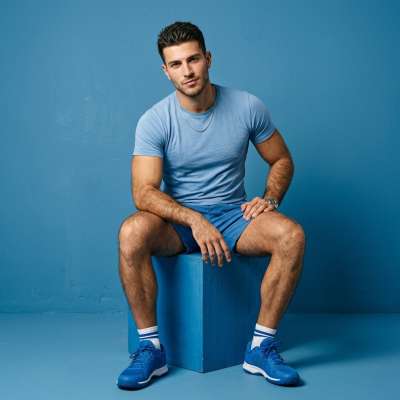 Elegance meets confidence in this stunning azure ensemble. Every detail, from the fit to the fabric, screams sophistication....