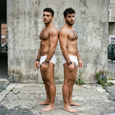 Flaunt that confidence in just your undies—because perfection doesn’t need clothes. 🔥 #street #underwear #couple