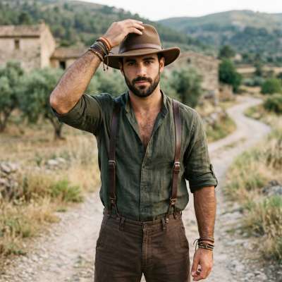 Every step he takes is pure art. Celebrate the beauty of resilience and strength. #malebeauty #nature #cowboy #travel
