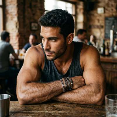 Every flex deserves a spotlight. Celebrate the art of confidence and the beauty of strength. #malebeauty #athlete