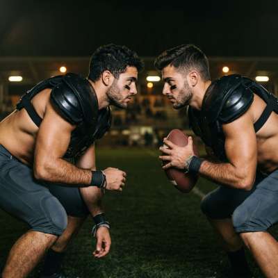 Eyes locked, muscles tense—pure intensity on the field. Every inch of them screams power and passion. Who’s your favorite? 🔥...