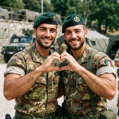 Celebrating strength and love, these two soldiers form a heart with their hands. Pure beauty in uniform. #military #couple