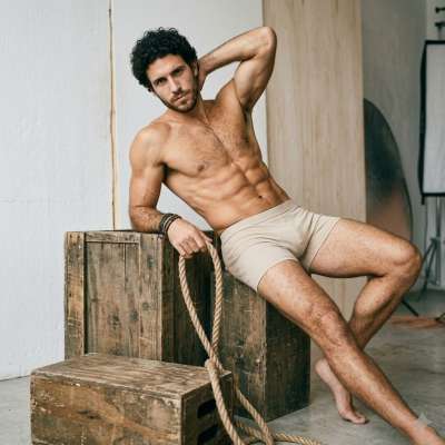 Every inch of him is pure art. Celebrate the beauty of masculinity in all its glory. #malebeauty #studio #underwear #gym
