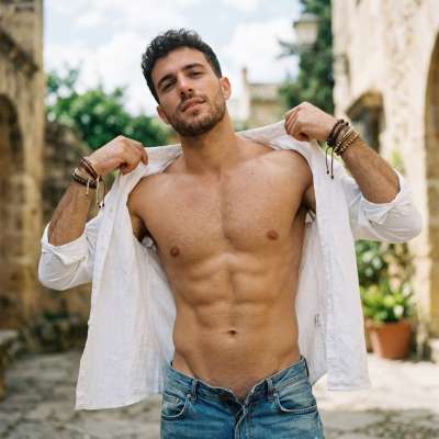 Every detail in this shirt hugs perfection. The way it frames his shoulders and tapers at the waist is pure art. #travel