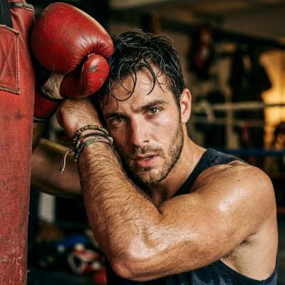 Every punch thrown, every drop of sweat—pure art. The raw power and grace of a fighter at rest. Celebrate the beauty of...
