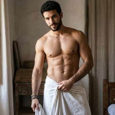 Elegance meets raw beauty in this stunning shot. Every curve, every line—pure art. Celebrate the masculine form with us....