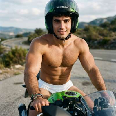 Ride the streets with confidence—nothing hides the power of a man like this. 🏍️🔥 #street #athlete