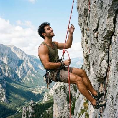 Climbing to new heights never looked this good. Every muscle, every grip—pure art in motion. 🏔️🔥 #malebeauty #nature #athlete
