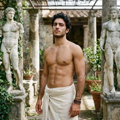 Every man’s beauty is timeless—just like these statues. Pose, confidence, and pure artistry. #antiquity