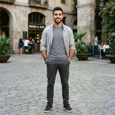 Confidence in every stride—effortless charm meets timeless style. 🌟 #malebeauty #street #travel #hairy
