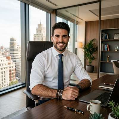 Confidence in a crisp suit & a view that steals the breath—effortless charm at its finest. 🌆✨ #malebeauty #office #suit...