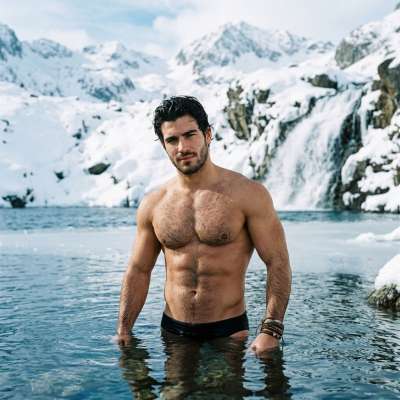 Nature’s masterpiece meets raw, chiseled beauty. This Adonis embracing the crisp alpine air—where strength meets serenity....
