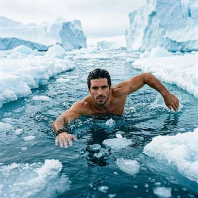 A new kind of beauty emerges where ice meets strength. Raw, powerful, and breathtaking. #malebeauty #nature #wet