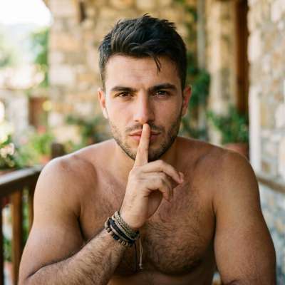 A confident whisper can speak volumes. When silence becomes the most alluring invitation... #malebeauty #nature #hairy