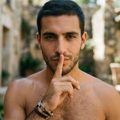 Confidence that speaks volumes—when silence is the most powerful statement. 🤫 #malebeauty #nature