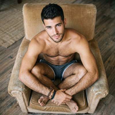 Confidence and charm in every pose—effortlessly striking. 😏 #malebeauty #bedroom #underwear
