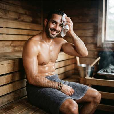 Steam-kissed skin & pure relaxation—this is the art of unwinding. Where beauty meets serenity. #sauna